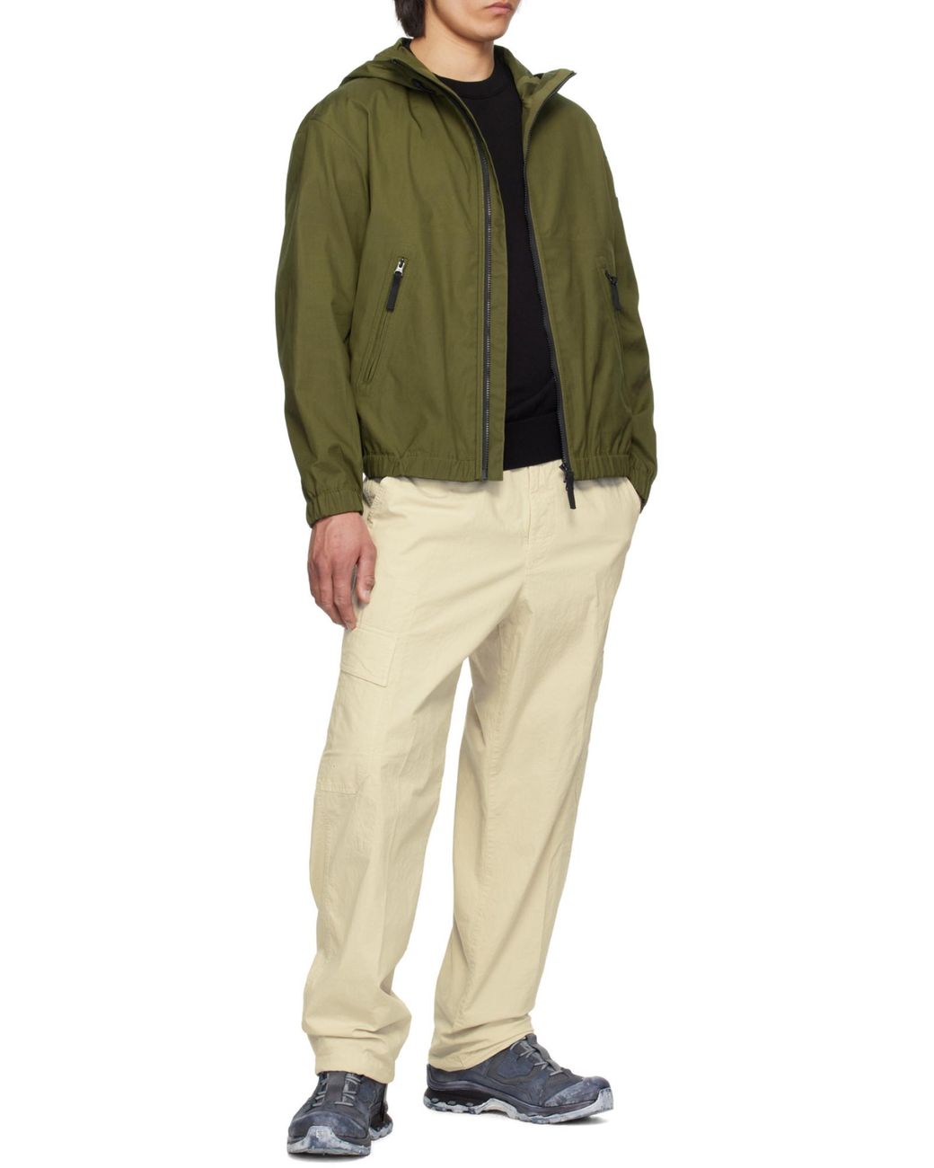 Stone Island Green Light Jackets for men