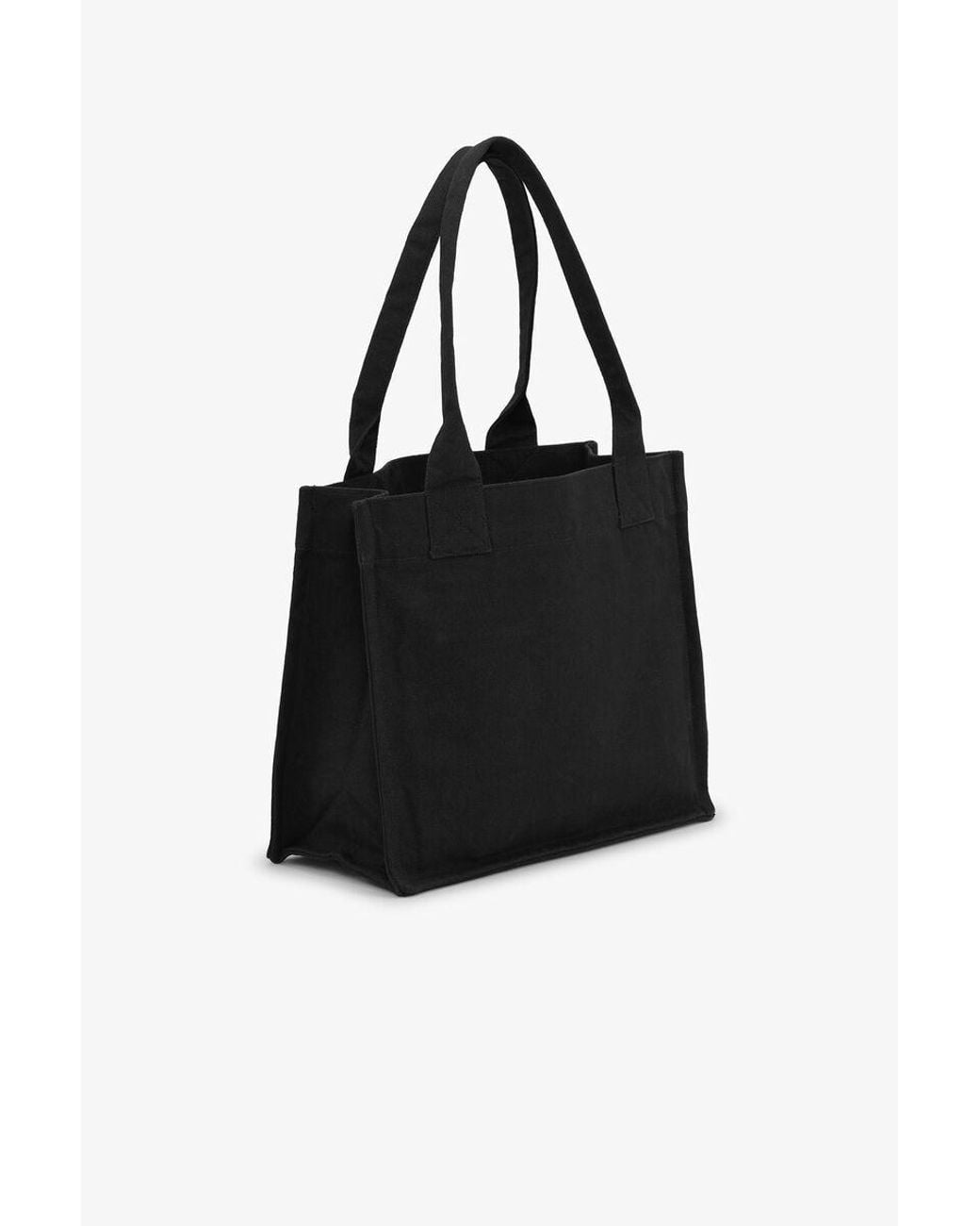 Ganni Black Large Banana Printed Tote Bag