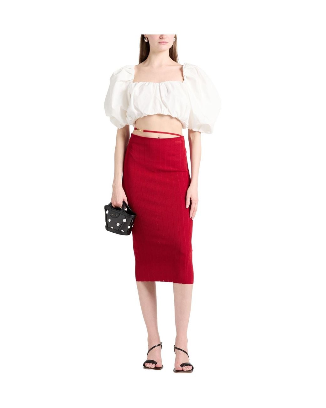 Jacquemus Red Midi Skirts
