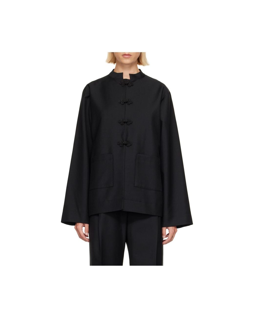 Rohe Black Pankou Closure Boxy Jacket