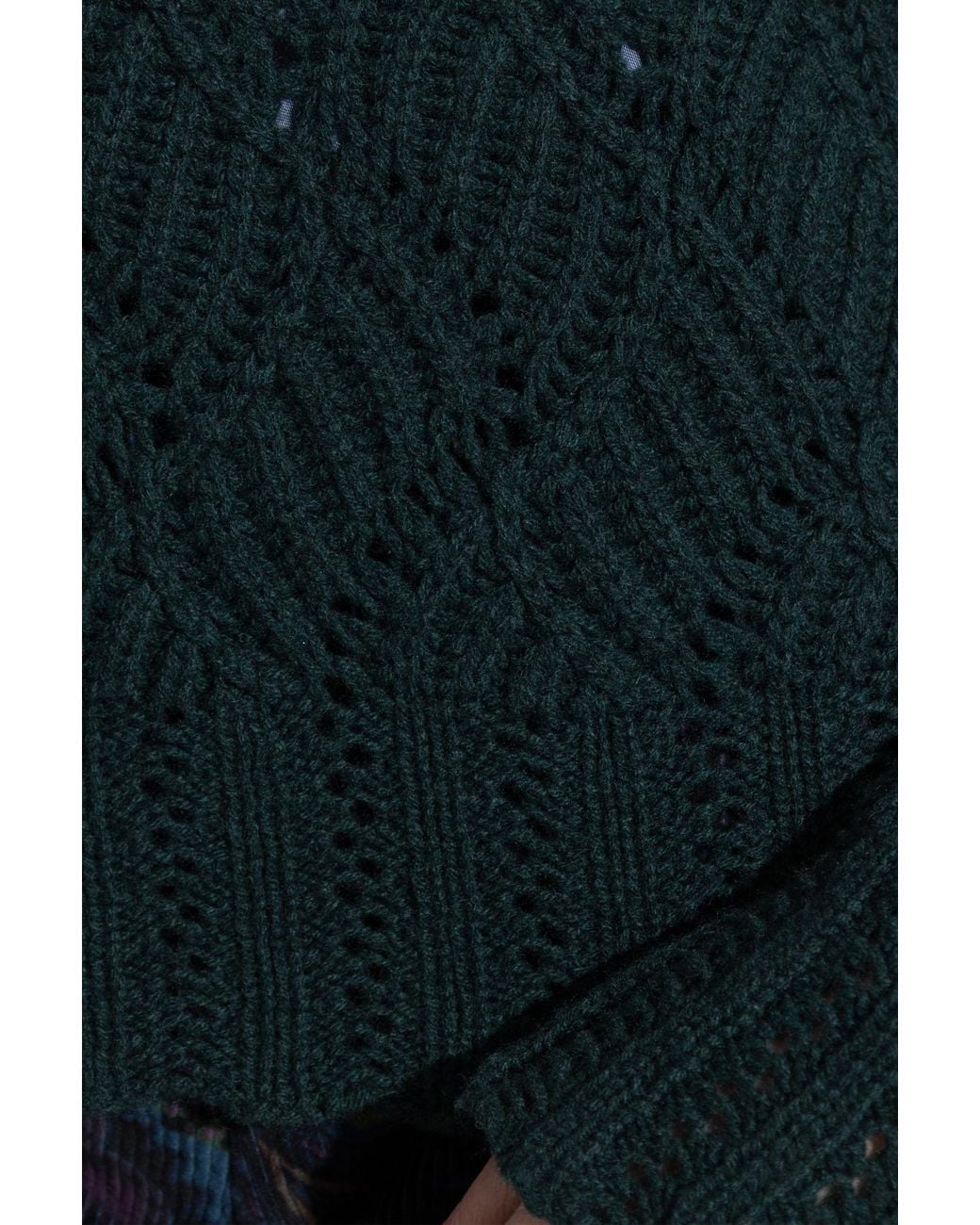 Etro Blue Long Sleeved Turtleneck Knitted Jumper