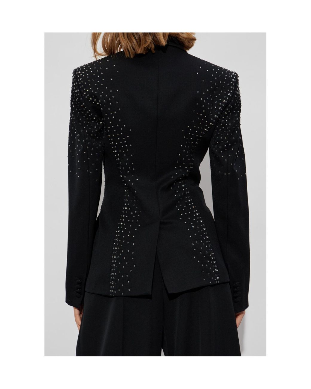 The Attico Black The Embellished Blazer