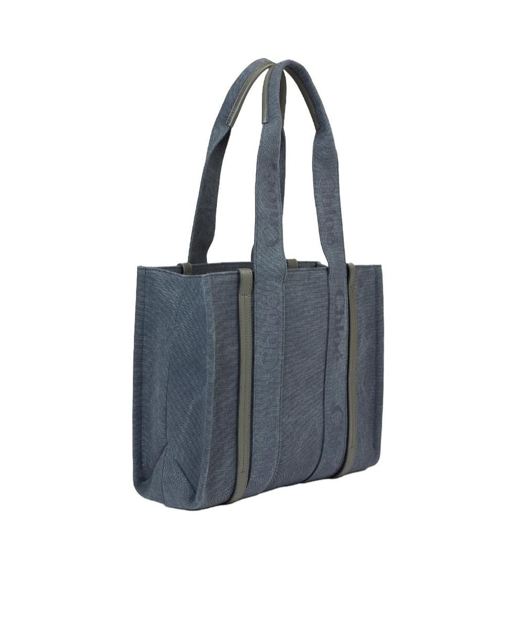 Chloé Blue Logo Shoulder Bag