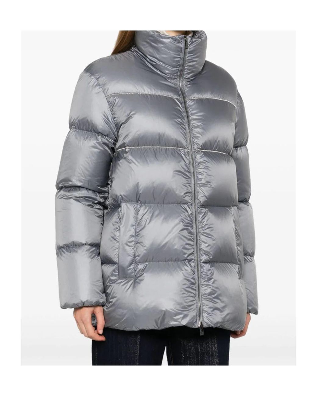 Peserico Gray Down Jacket