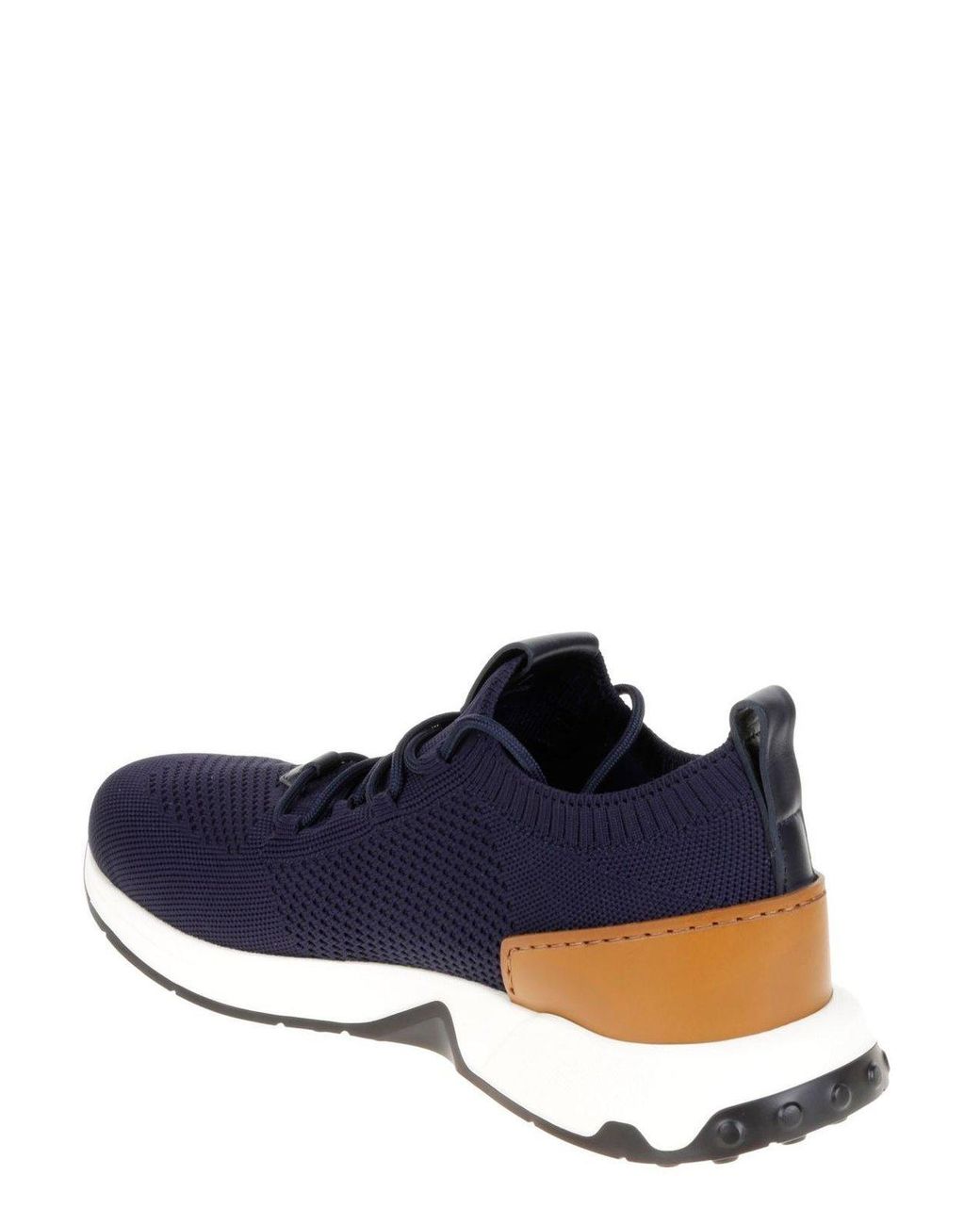 Tod's Blue Knit Low-Top Sneakers for men