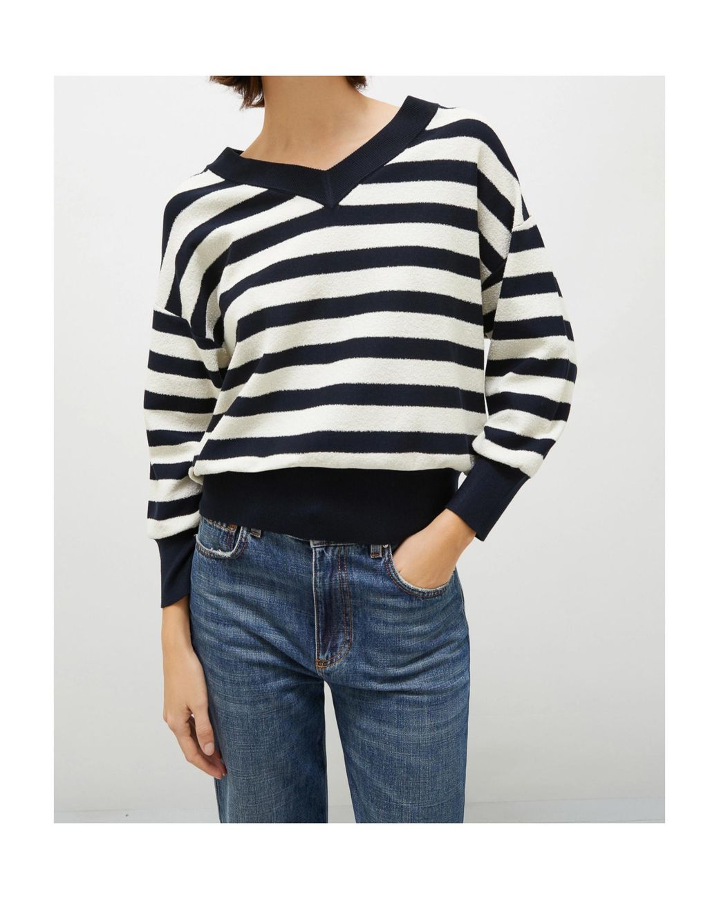 Marella Blue Striped Sweater