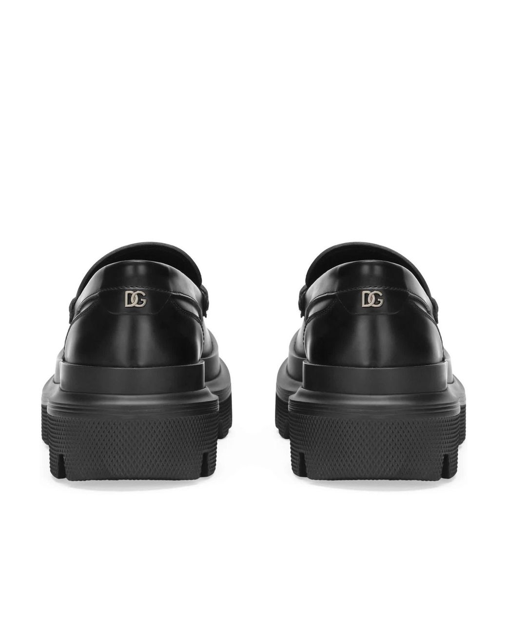 Dolce & Gabbana Black Chunky Sole Loafers for men