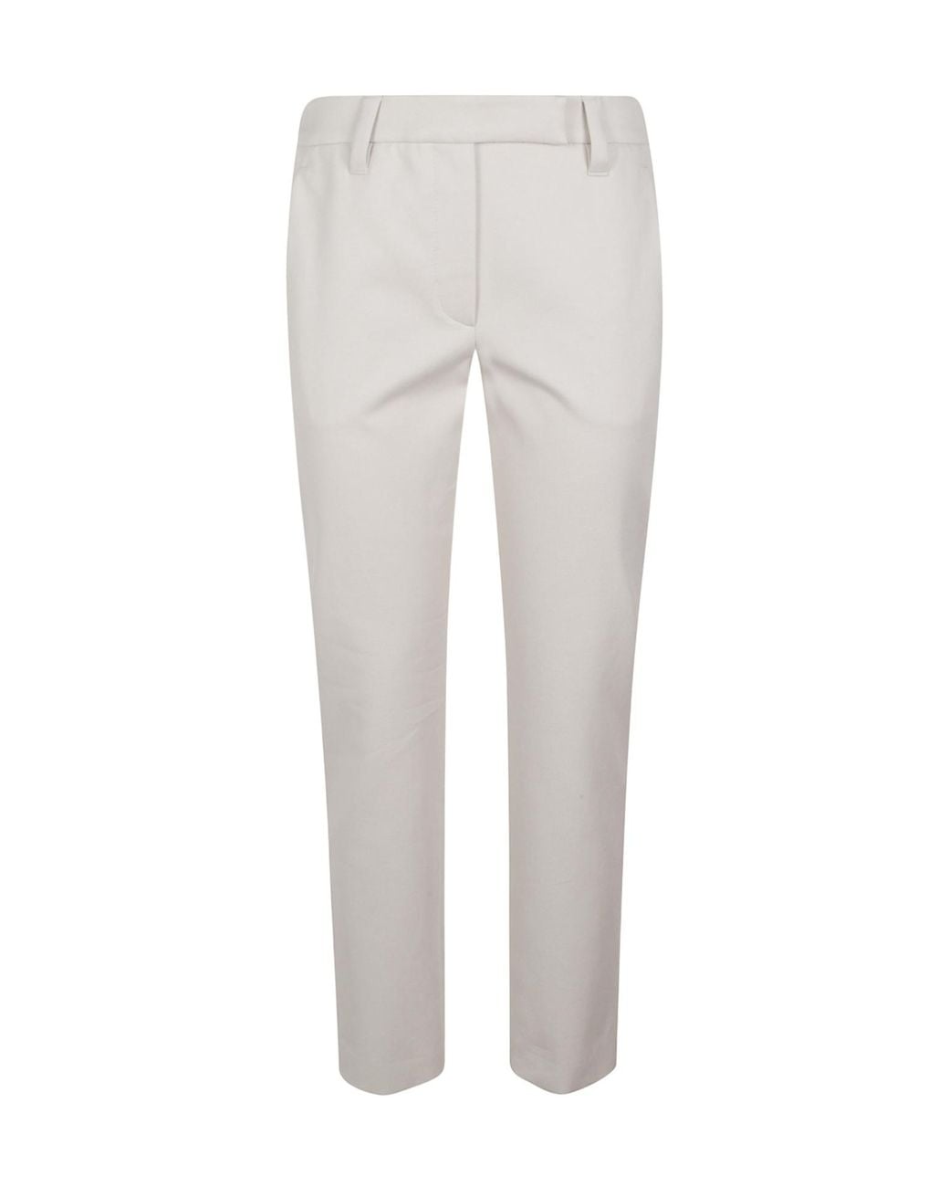 Brunello Cucinelli Gray Tapered Tailored Pants