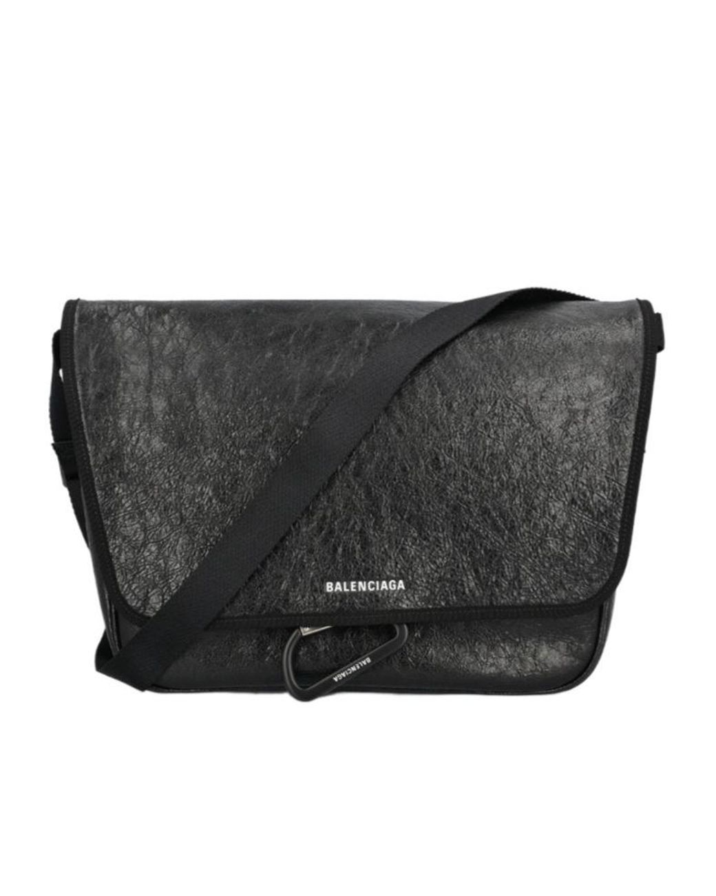 Balenciaga Black Explorer Shoulder Bag for men