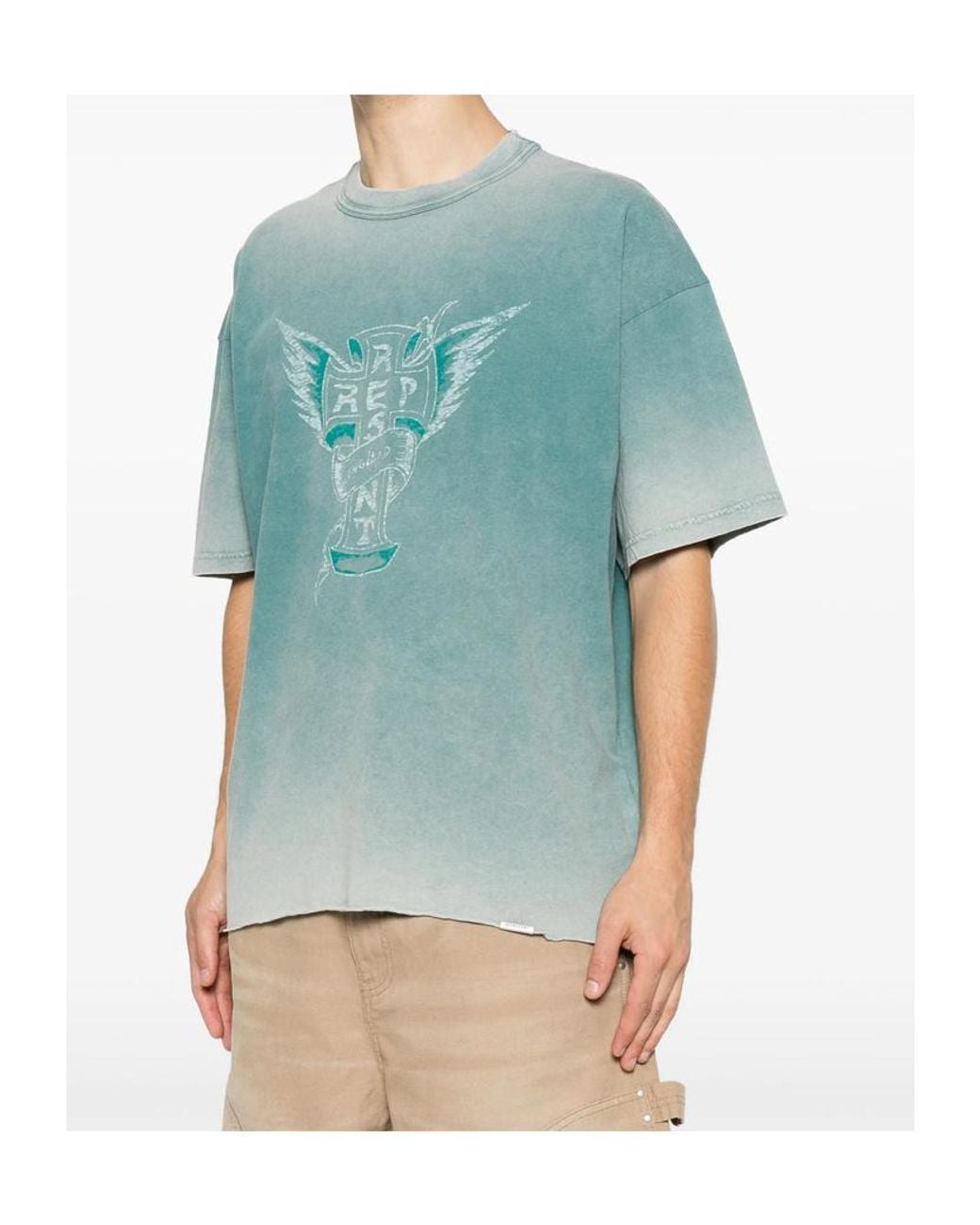 Represent Blue Short-Sleeved T-Shirt for men