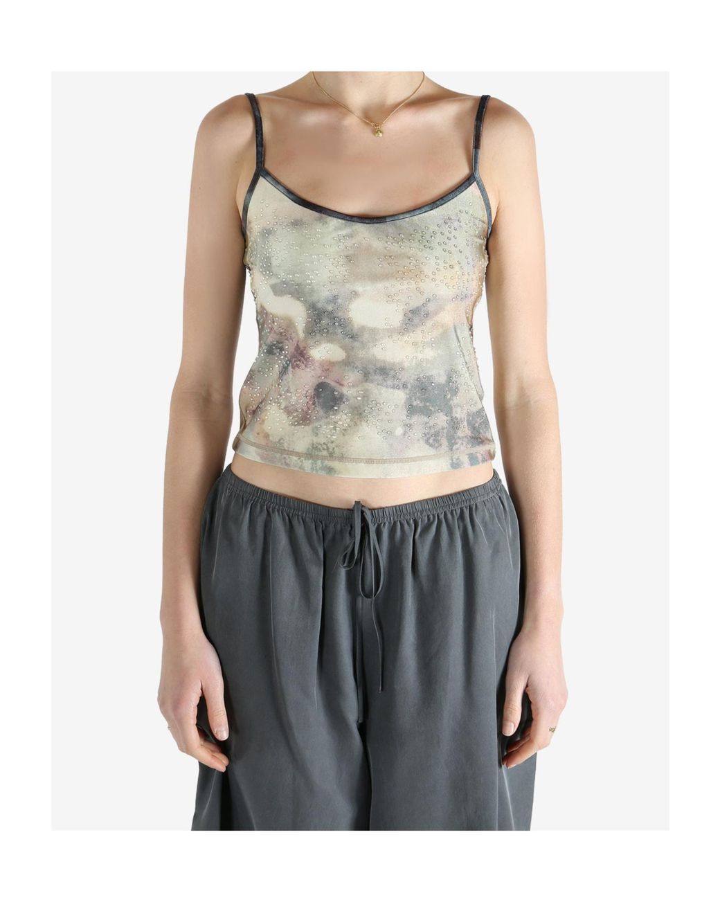 DIESEL Gray Sleeveless Tops