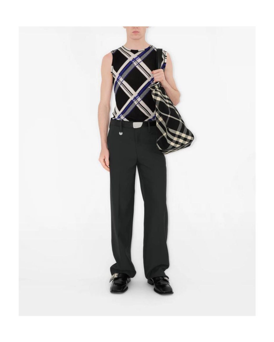 Burberry Black Canvas Tote Bag for men