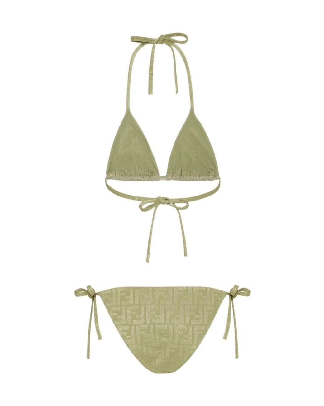 Fendi Green Lycra Bikini
