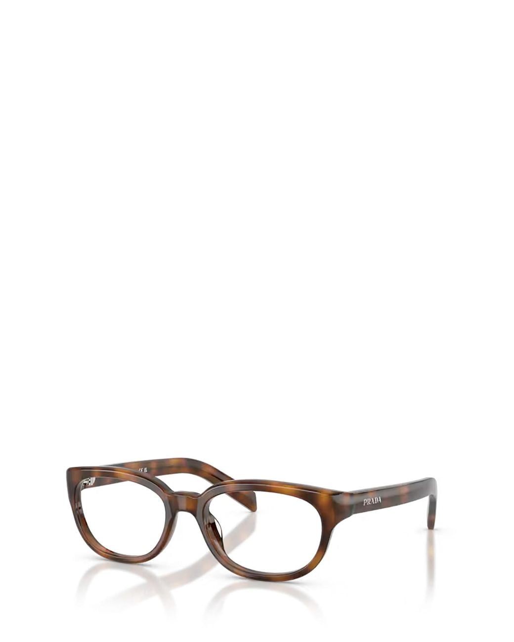 Prada White Eyewear Round Frame Glasses
