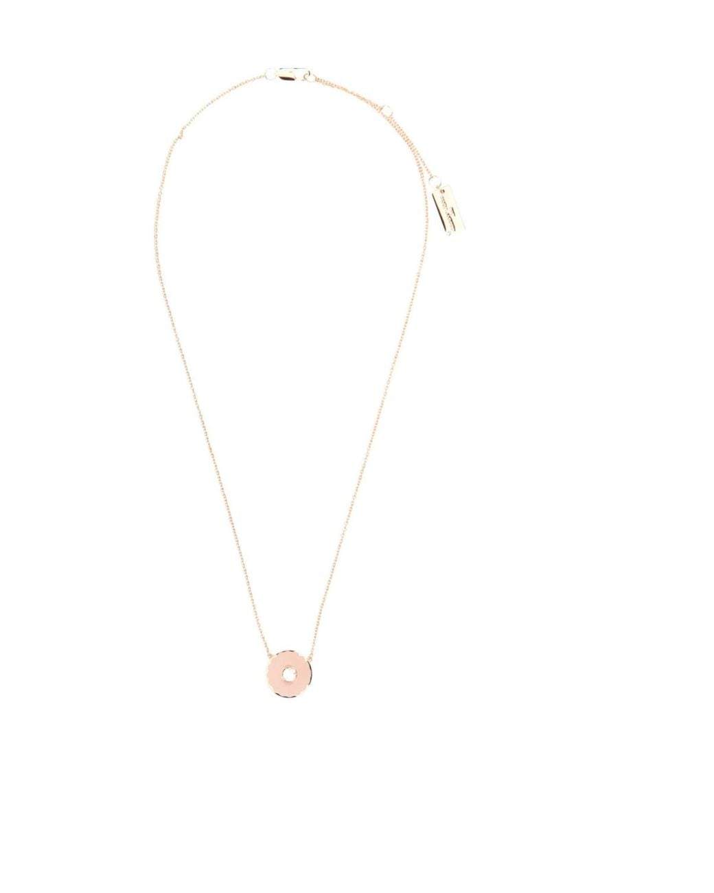 Marc Jacobs White The Medallion Pendant Necklace