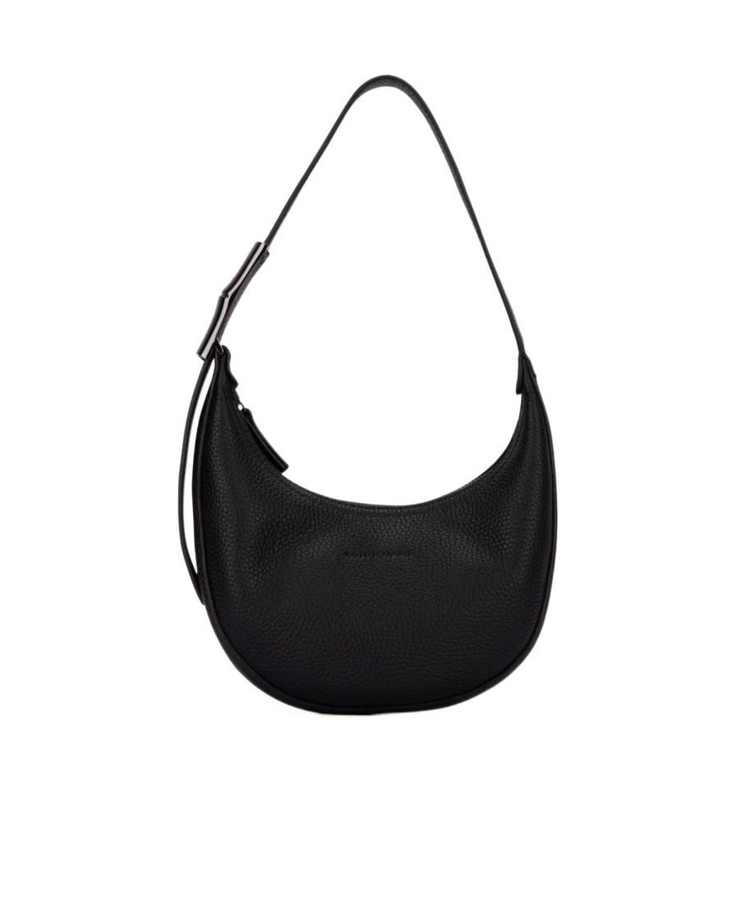 Longchamp Black Roseau Essential Small Shoulder Bag