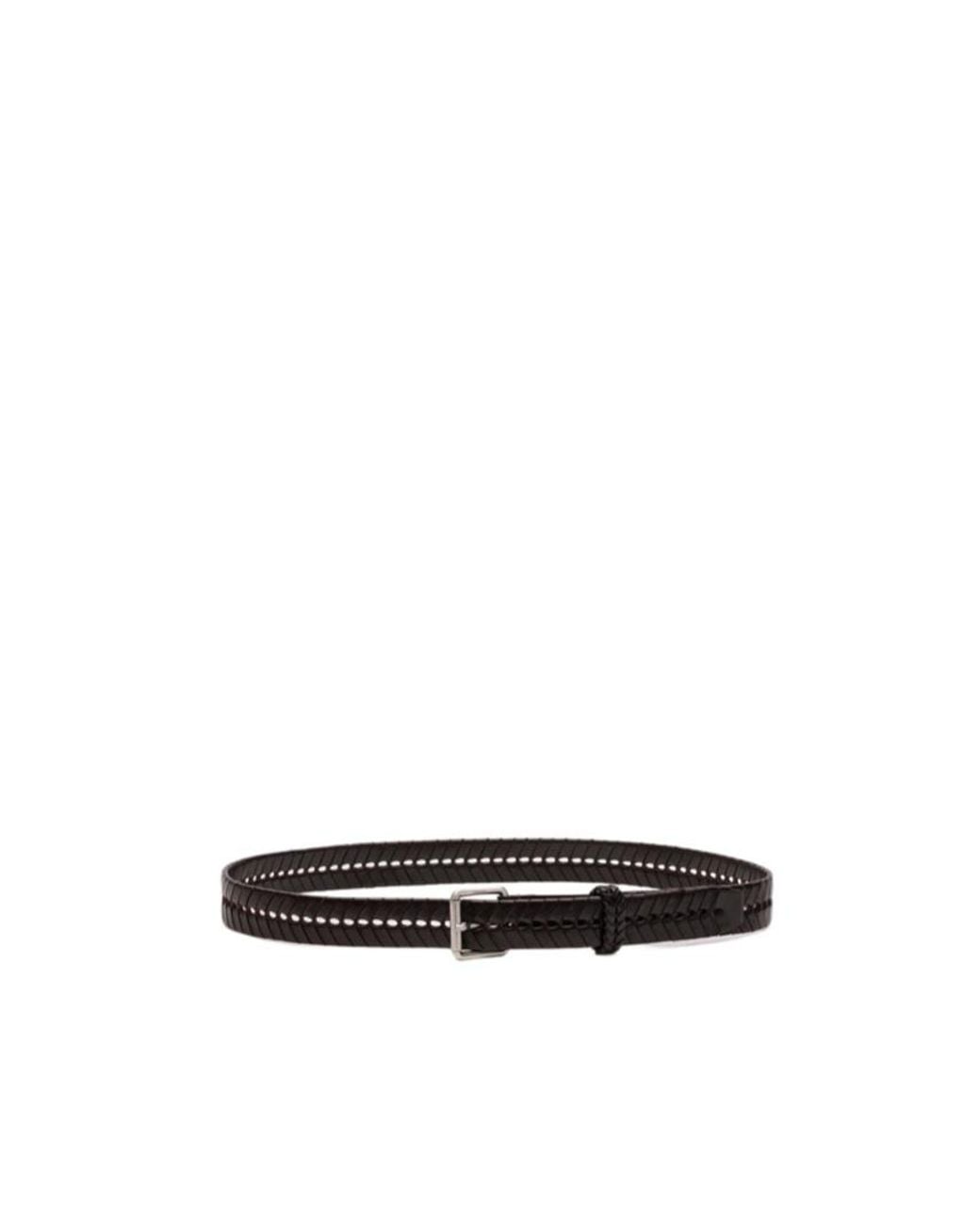 Lemaire White Braided Belt for men