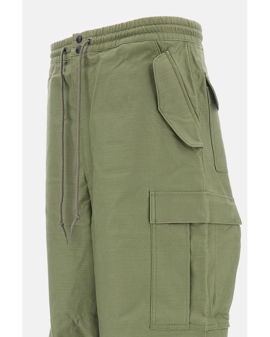 Junya Watanabe Green Cargo-Pocket Trousers for men