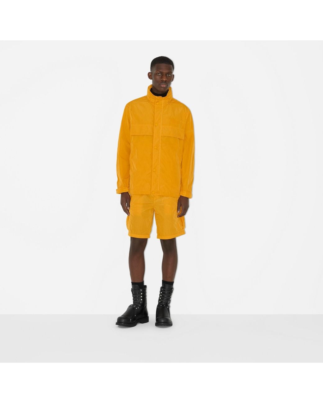 Burberry Yellow Capleton Elasticated Waistband Cargo Shorts for men