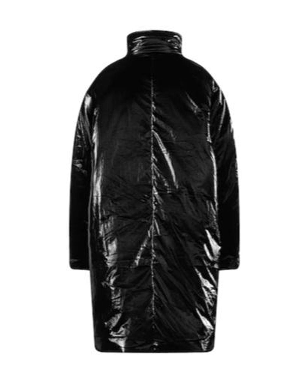 Isabel Marant Black Longsleeve Turtleneck Cotton Coat
