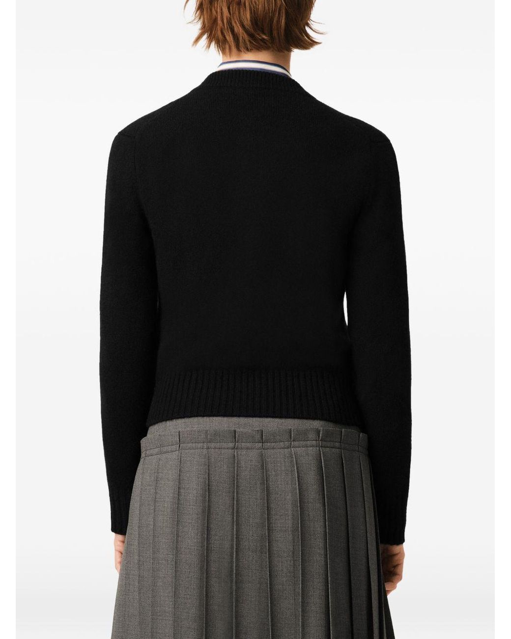 AMI Black Ami Knitted Buttoned Cardigan