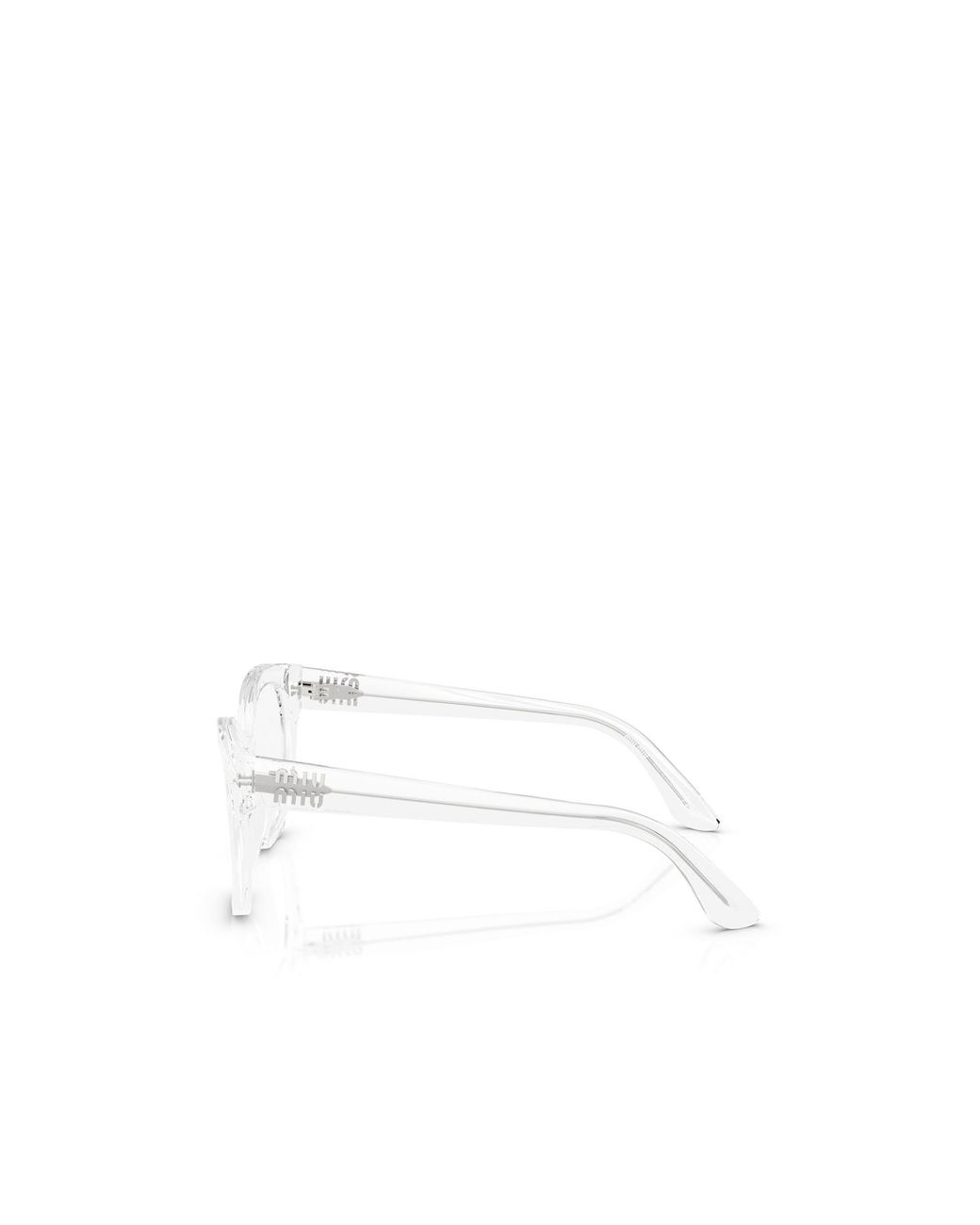 Miu Miu White Eyewear Square-Frame Glasses