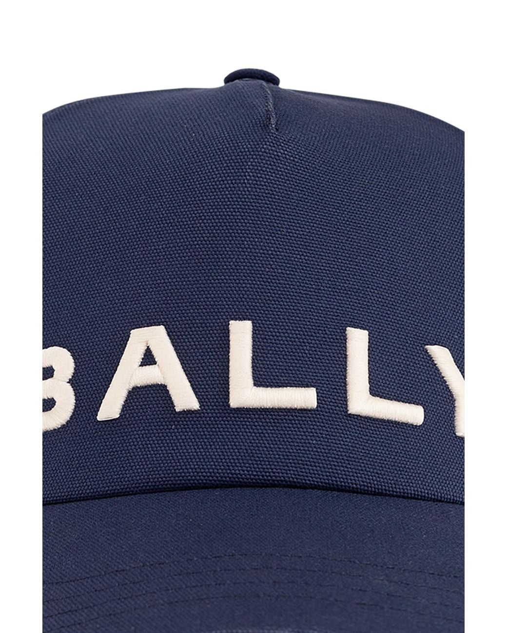 Bally Blue Logo Embroidery Baseball Cap for men