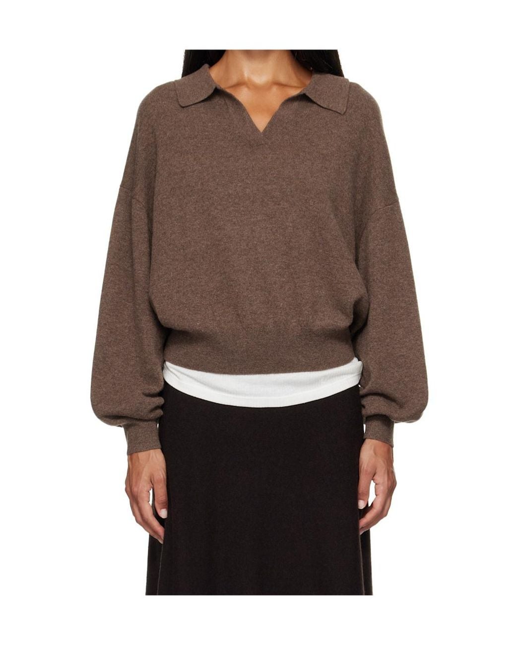 Lisa Yang Green Katriel Collared Knitted Sweater