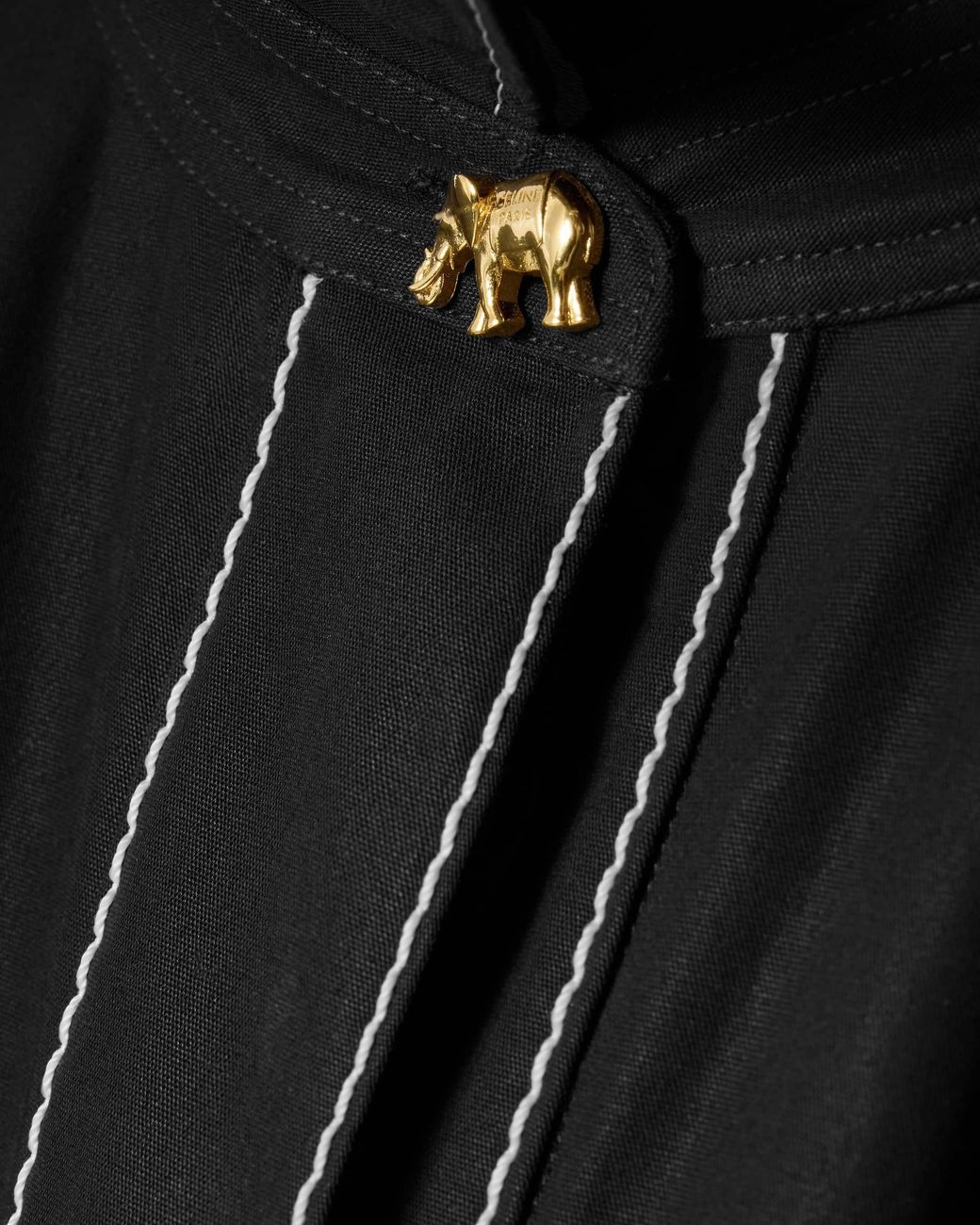 Céline Black Belted Dress