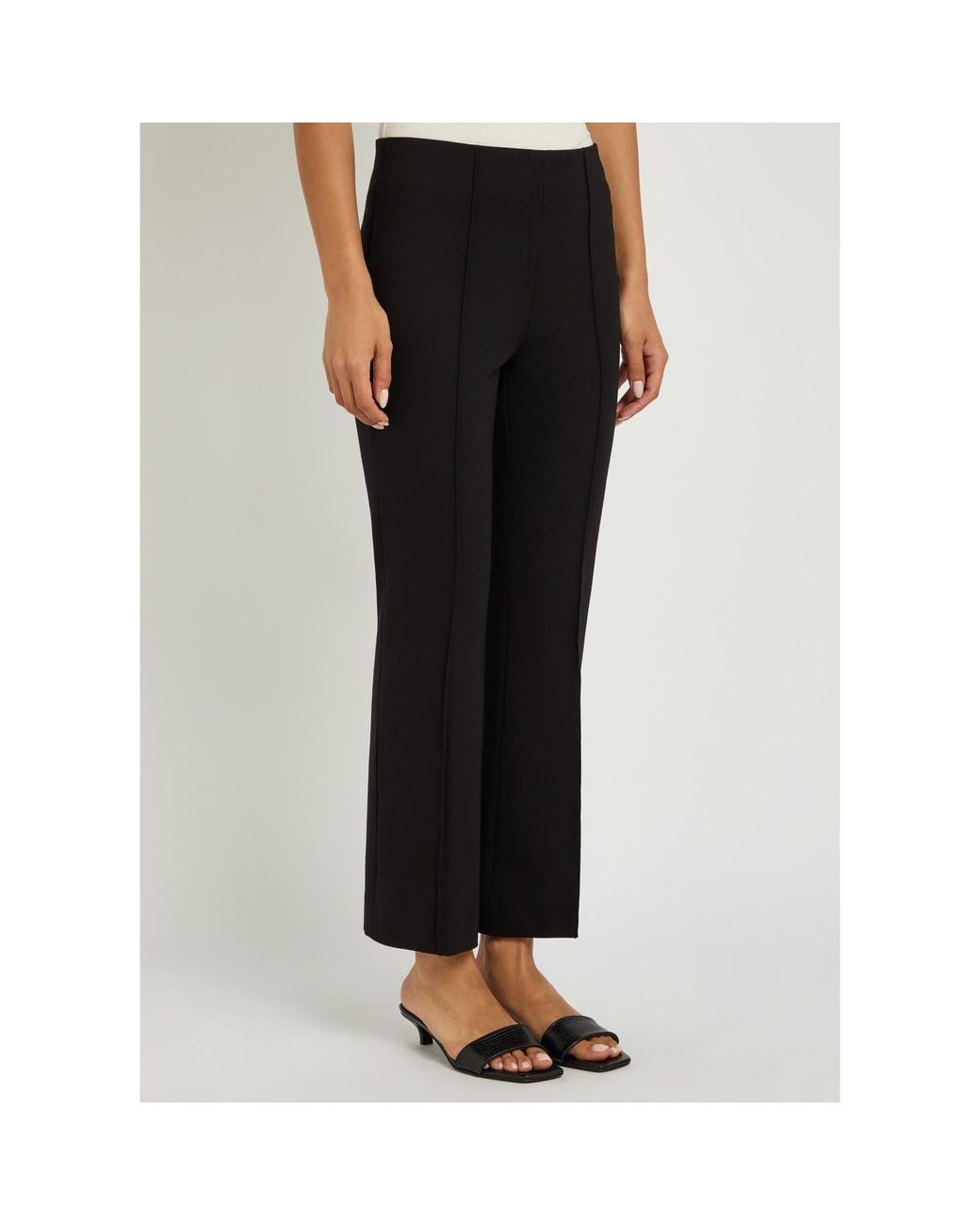 Rag & Bone Black High-Waist Stretch Flared Pants