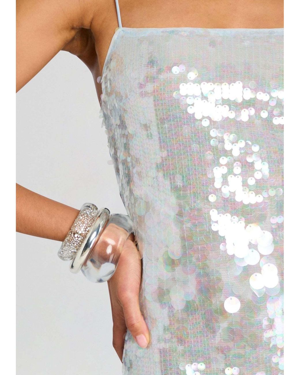 retroféte White Retrofete Alana Sequin Dress
