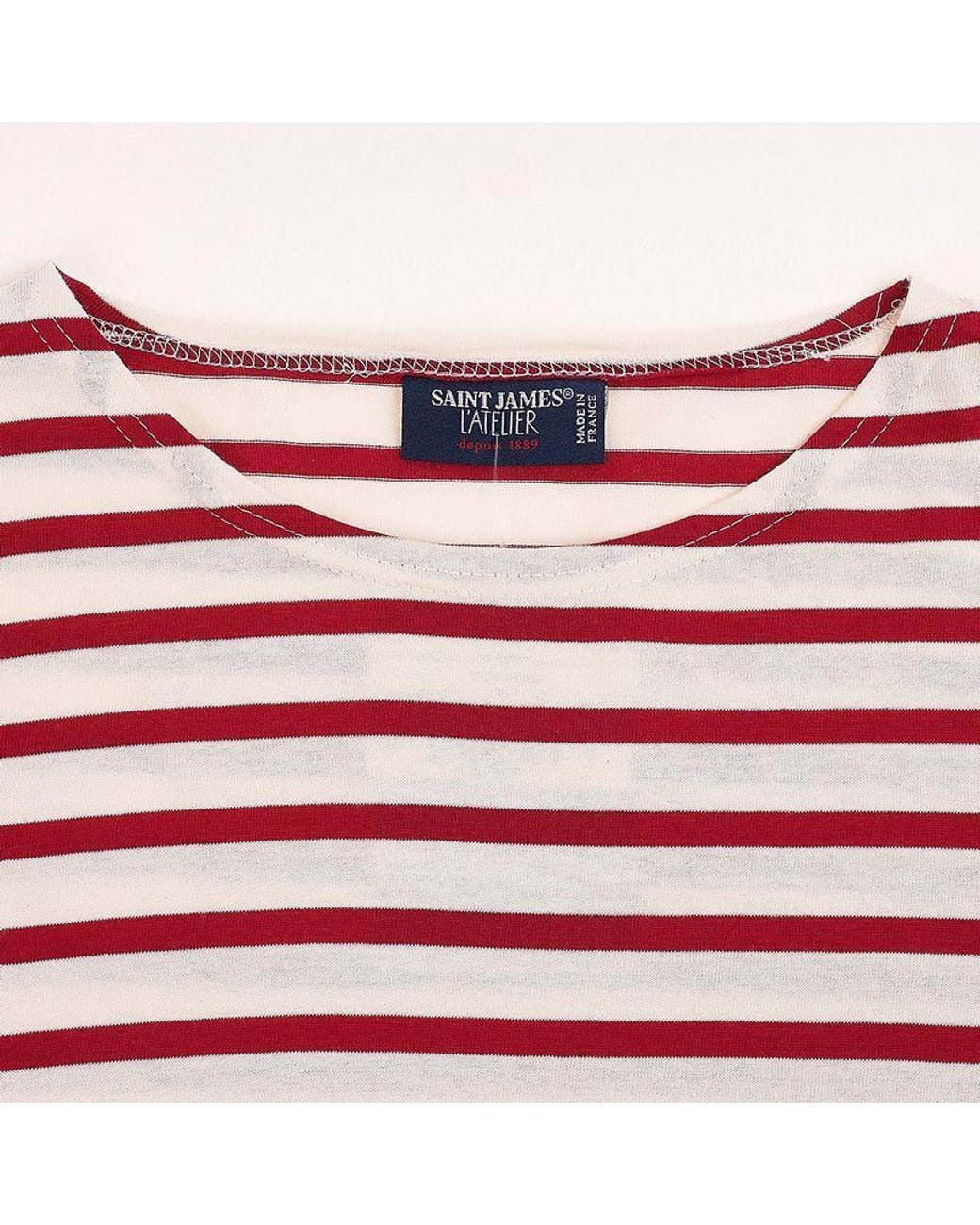 Saint James Red Striped T-Shirt