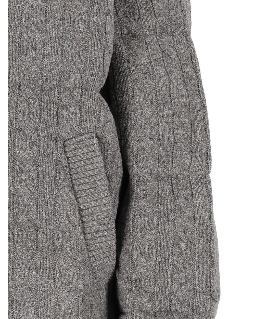 Polo Ralph Lauren Gray Cable-Knit Cardigan