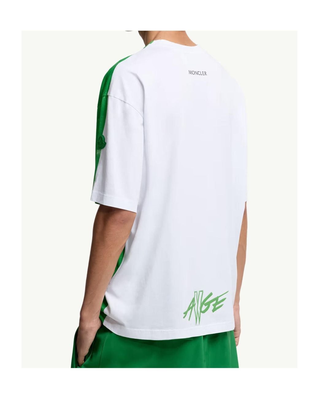 Moncler Green X Asap Rocky Logo Patch T-Shirt for men