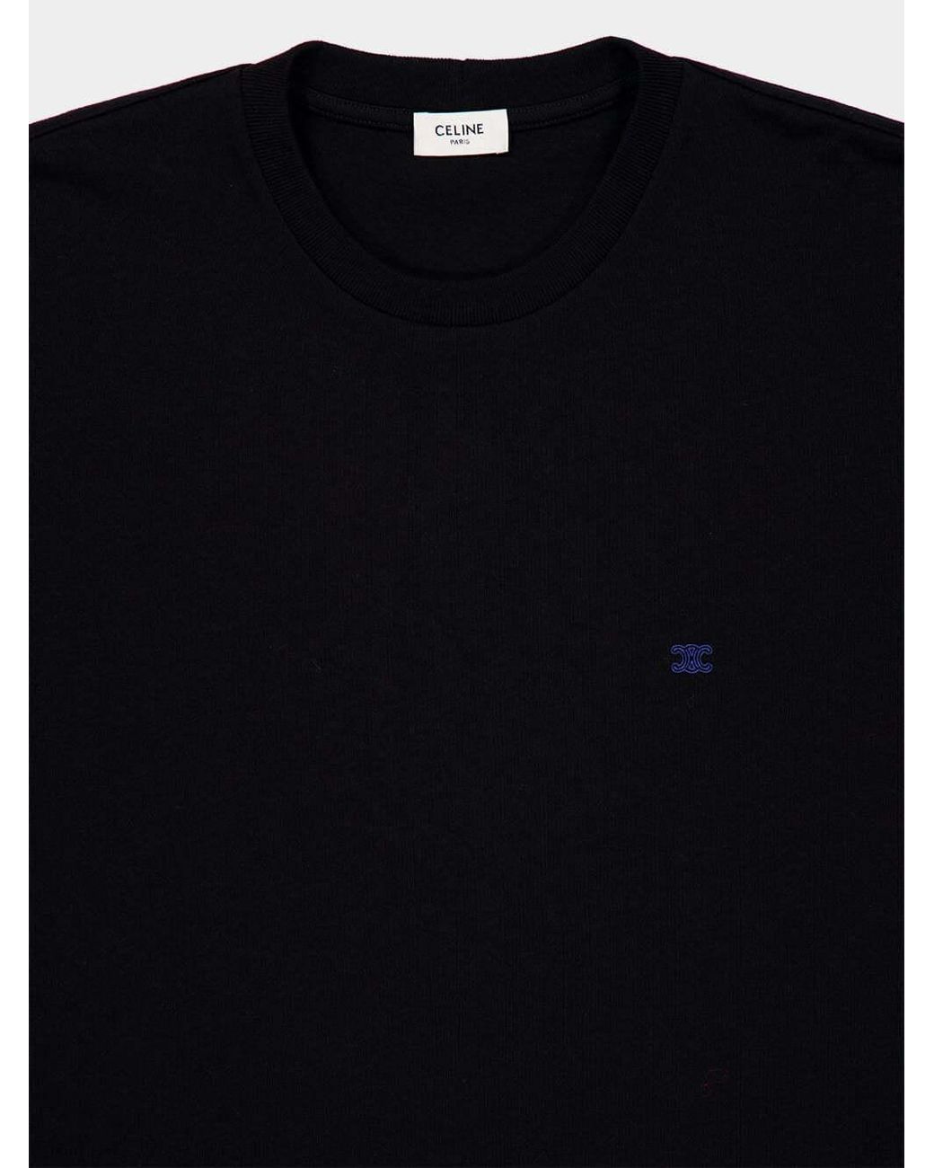 Céline Black Loose T-Shirt for men
