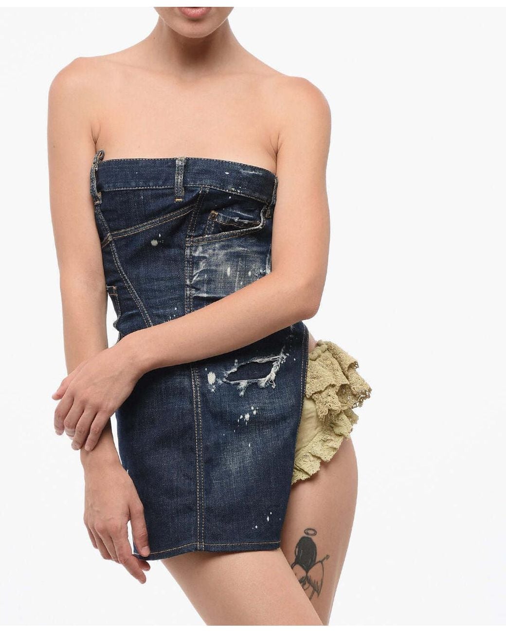 DSquared² Blue Mini Dress