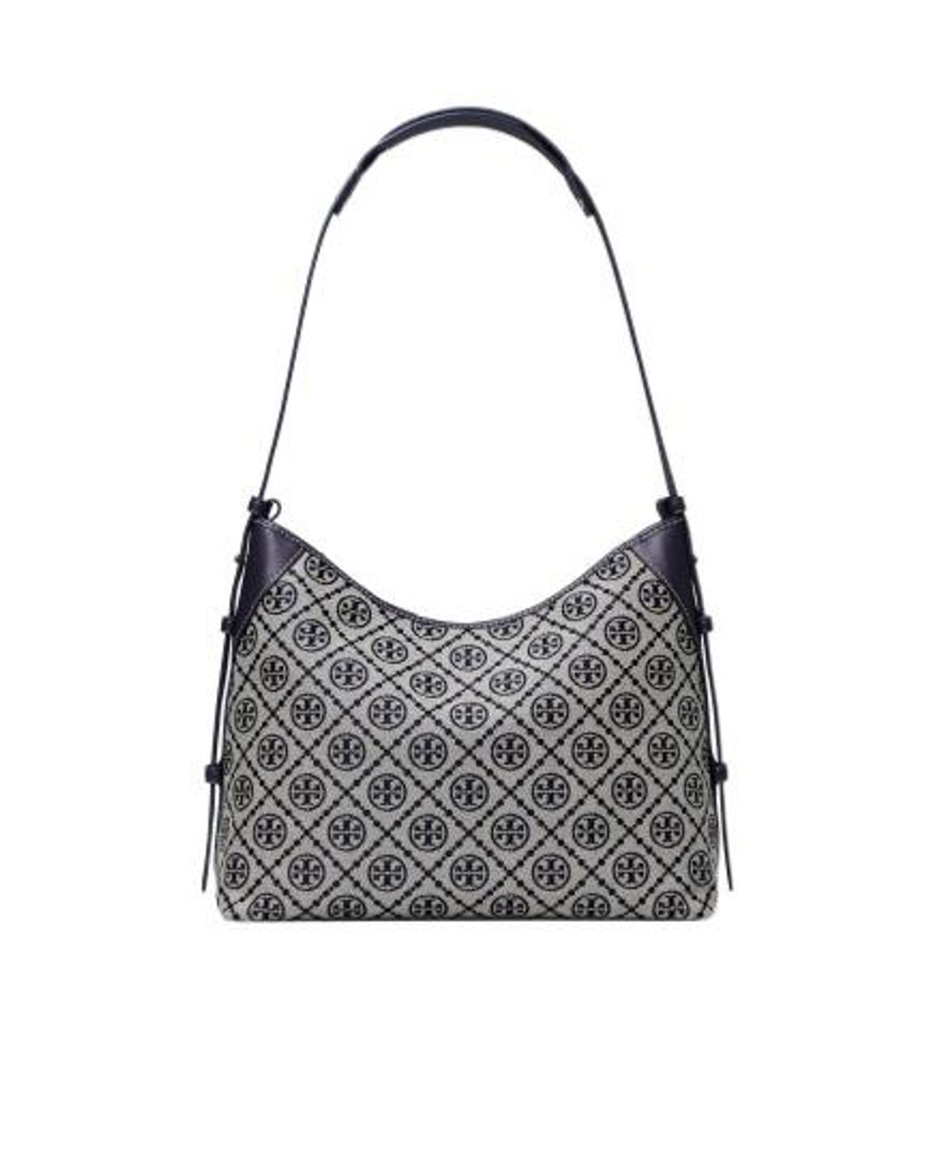 Tory Burch Gray T Monogram Messenger Bag