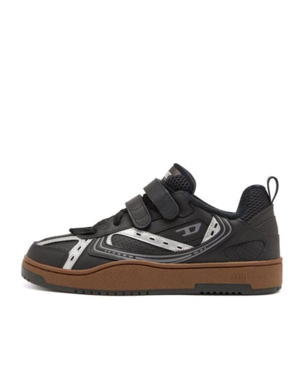 DIESEL Black S-Ukiyo Logo-Printed Touch-Strap Sneakers for men