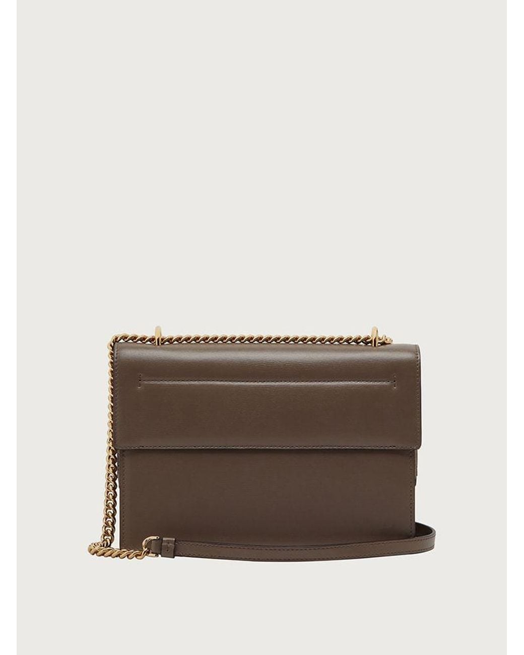 Ferragamo Brown Vara Bow Satchel
