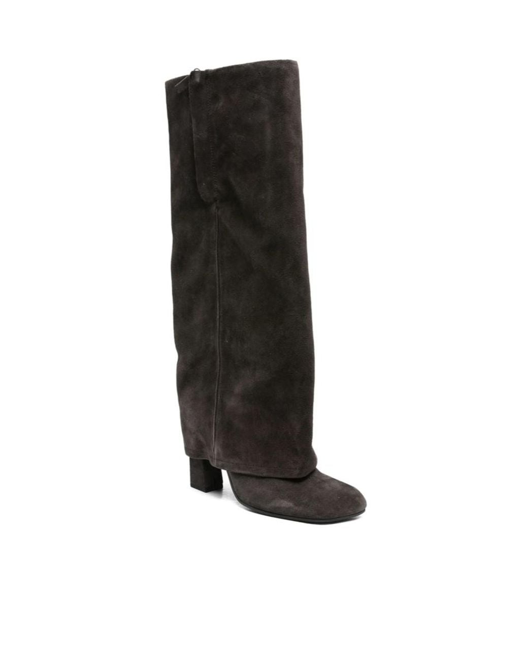 Ash Black Square-Toed Boots