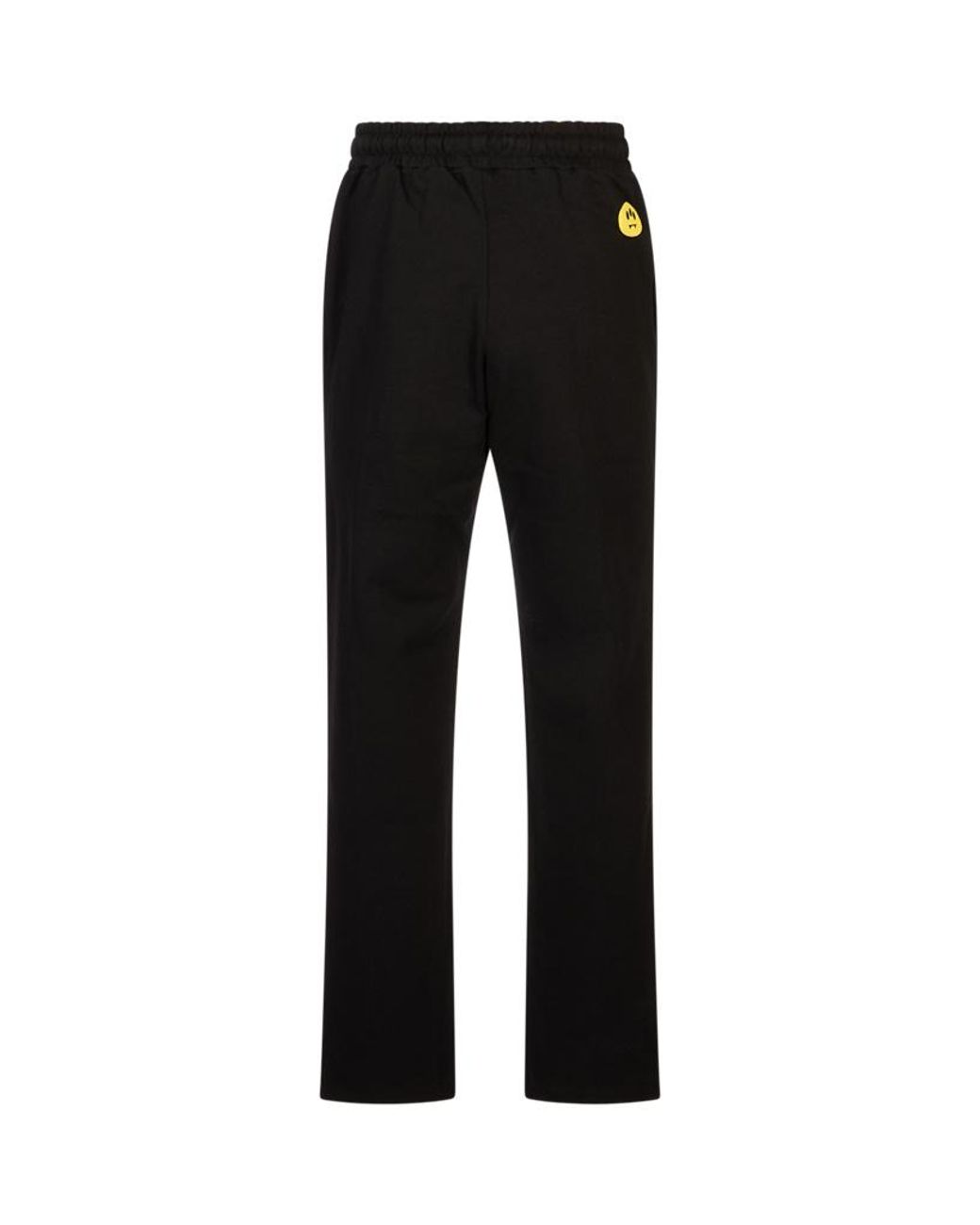 Barrow Black Logo Printed Drawstring Pants for men
