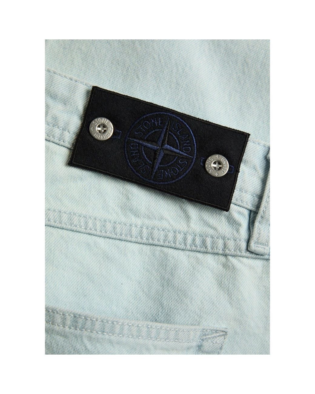 Stone Island Blue Straight-Leg Jeans for men