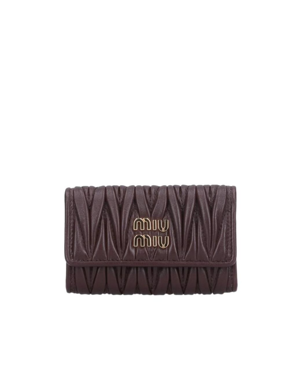 Miu Miu Purple Logo Key Case