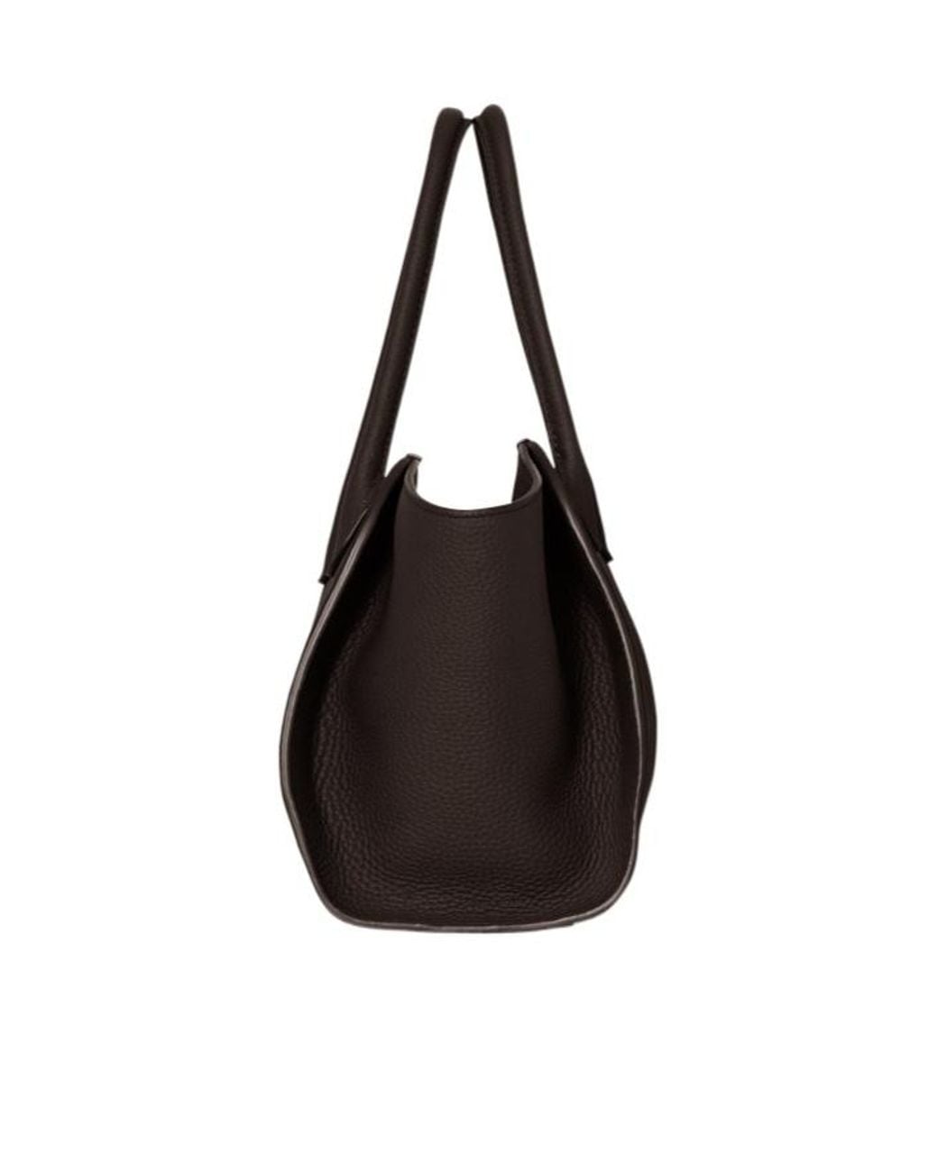 The Row Black Marlo 12 Zip Tote Bag