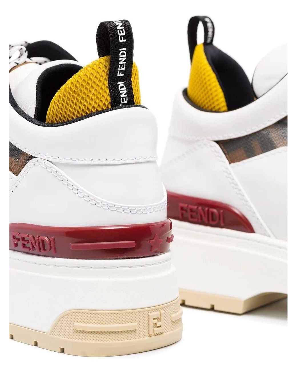 Fendi Metallic Platform Casual Sneakers