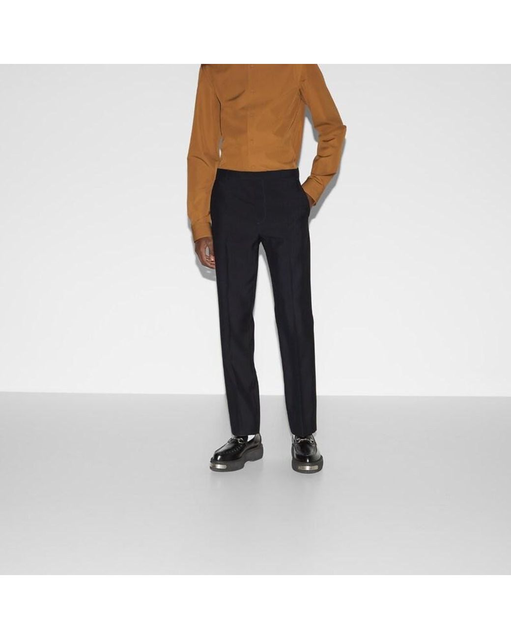 Gucci Blue Tapered Trousers for men