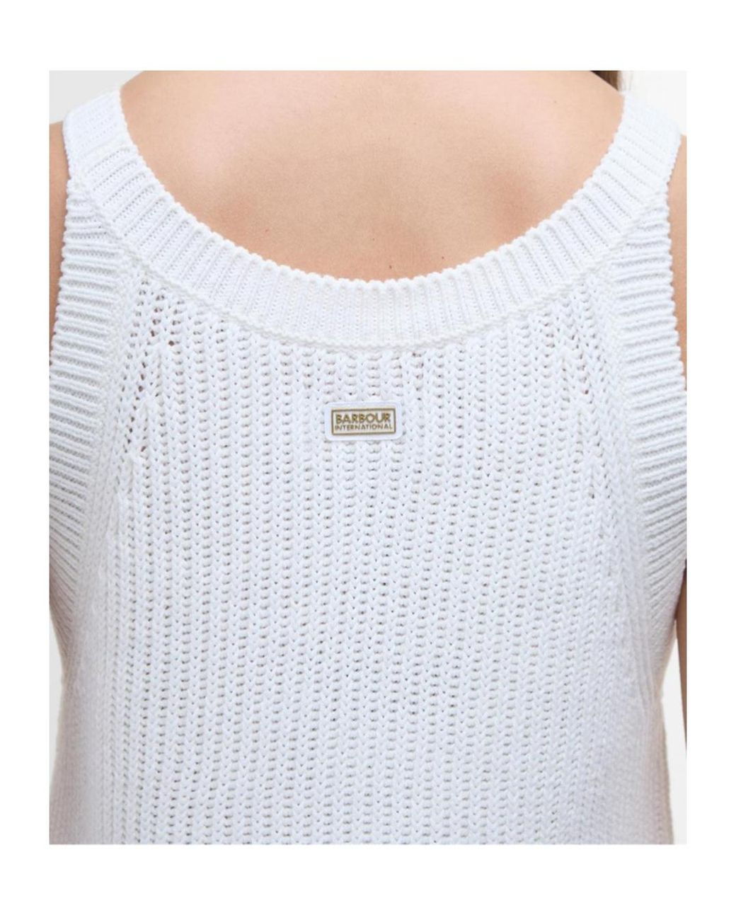 Barbour White Dakota Vest