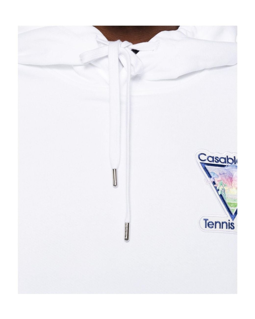 Casablanca White Tennis Club Icon Hoodie for men
