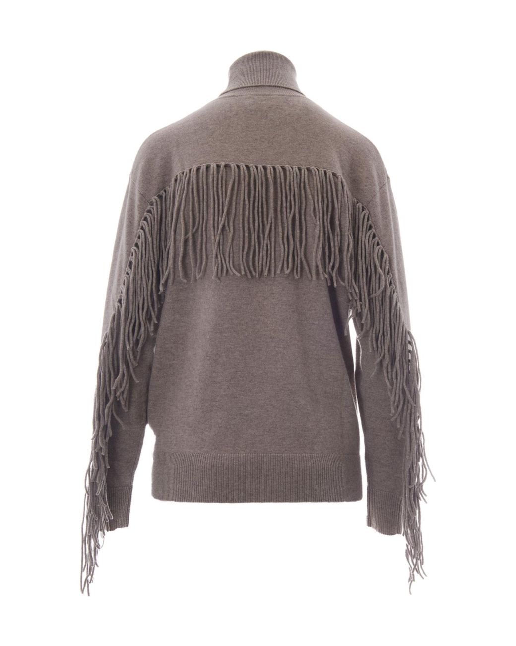 P.A.R.O.S.H. Gray Long-Sleeved Turtleneck Pullover