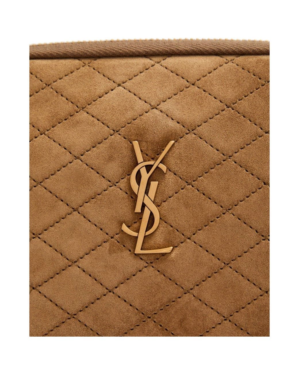 Saint Laurent Brown Chain Crossbody Bag